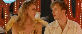 two people looking into each others eyes, a feeling of love is present between them 